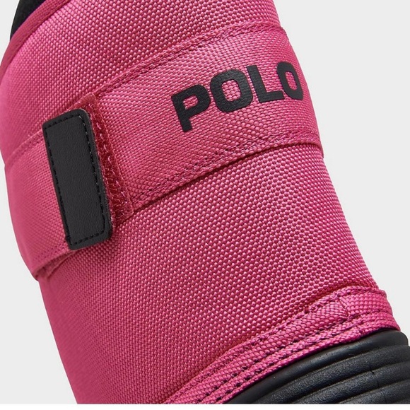 Polo Ralph Lauren Little Girls Everlee Fleece Winter Boots Pink/Black NIB NEW - Picture 3 of 8
